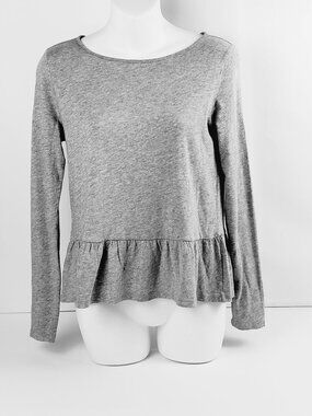 J.Crew XS Top Heather Gray Top Womens G1382 NWT